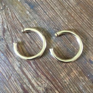 Large hoop earrings